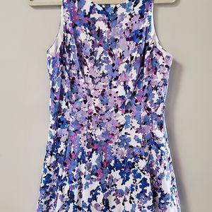 Maggy London Blue/Purple/Pink floral dress pockets